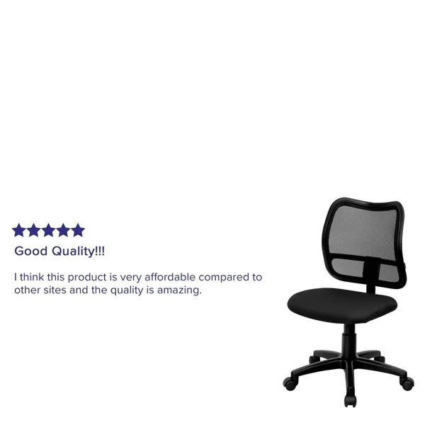 Flash Furniture Mid-Back Navy Blue Mesh Swivel Task Chair