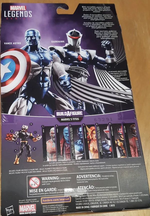 Marvel Legends Guardians of The Galaxy 6 inch Series Action Figure - Darkhawk