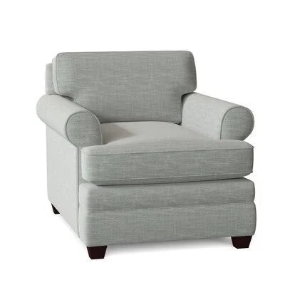35x22 Wide Armchair Wayfair Custom Upholstery Body Fabric: Baet Ash
