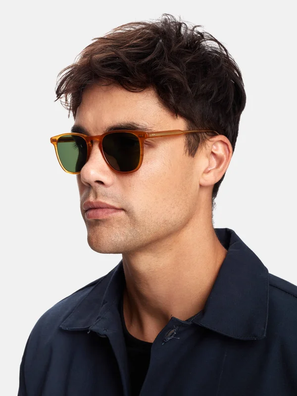 Garrett Leight Polarized Brooks - Green - Sunglasses