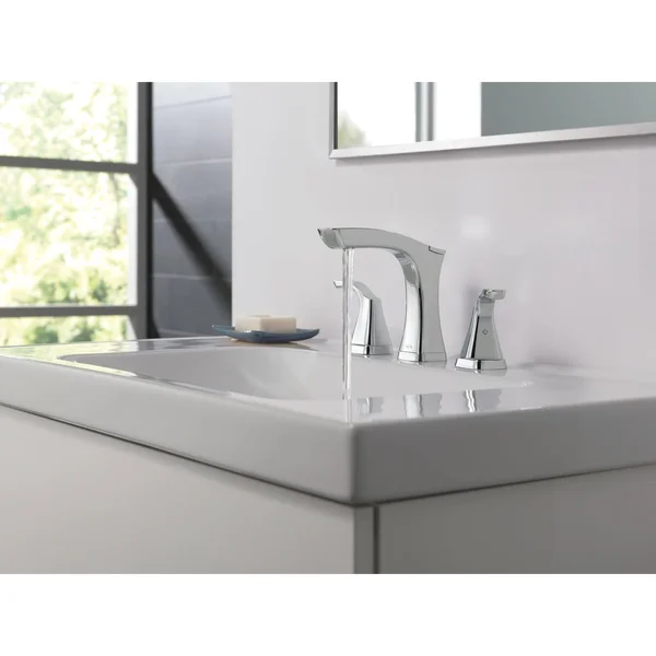 Delta Faucet 3552-MPU-DST Tesla Two Handle Widespread Bathroom Faucet - Chrome