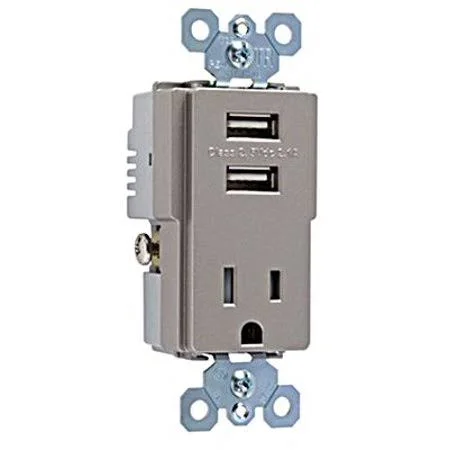Pass & Seymour Tm8usbnicc6 15A Ni Combousb Charger