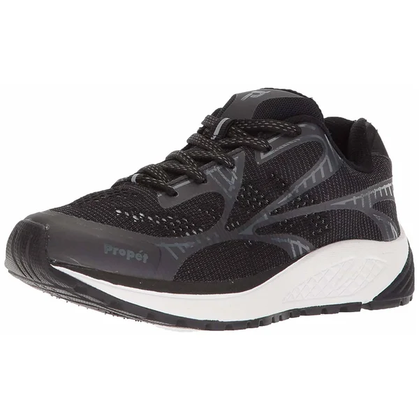 Propet Women's One LT Sneaker - Black - Size 12 - 4E