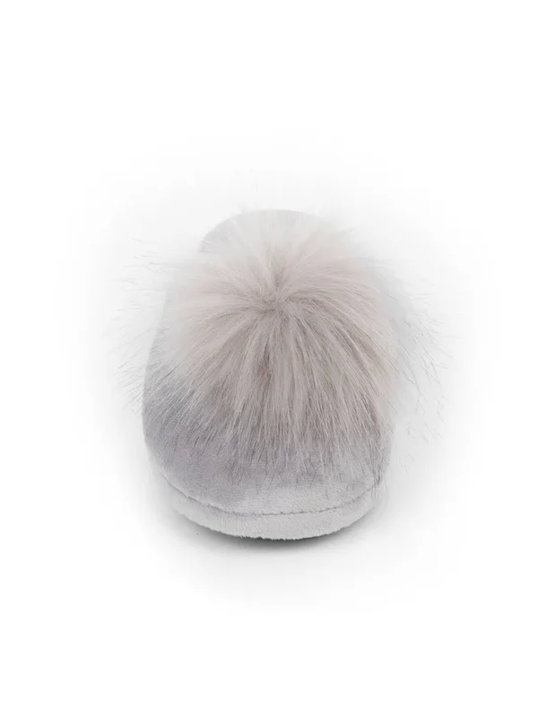 Patricia Green Daisy Pouf Slipper Charcoal - 7/S