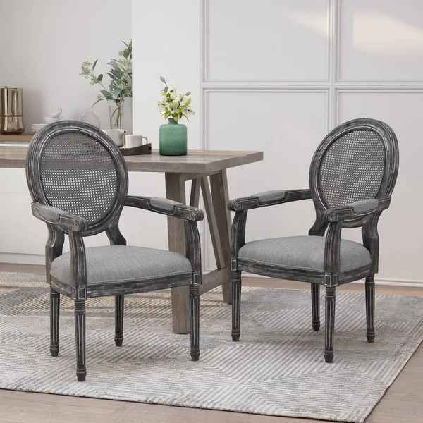 Christopher Knight Home Judith Dining Chair Sets, Grey