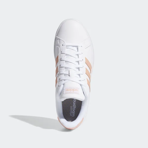 Adidas Women's Grand Court Sneakers (white/pink) - Size 7.5 M - Style #30220