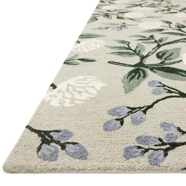 Rifle Paper Co. x Loloi Joie Peonies Rug - Grey