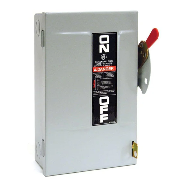 GE 30 Amp 240-Volt Non-Fuse Indoor Safety Switch
