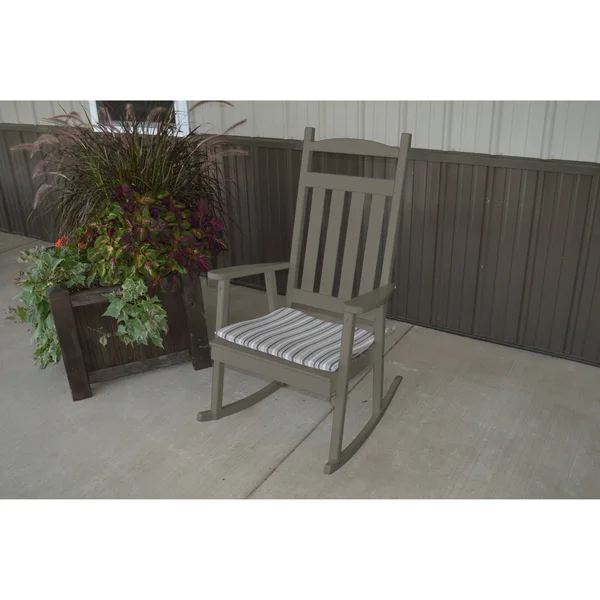 Pine Classic Porch Rocker - Redwood Stain