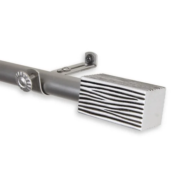 Rod Desyne Alder Curtain Rod: 48-84 inch Satin Nickel