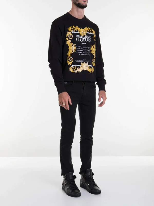 Versace Jeans Couture Logo Sweatshirt Black