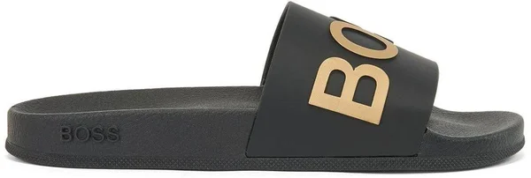 Mens Boss Bay Sliders - Black