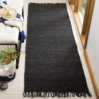 Fitzwater Hand Flatweave Black Area Rug Breakwater Bay Rug Size: Runner 2&6x22 x 6&