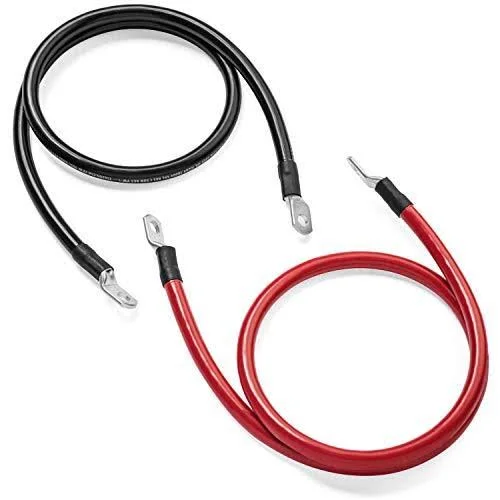 Spartan Power Sp-15Ft4Cbl38 15 Foot 4 AWG Battery Cable Set with 3/8x22