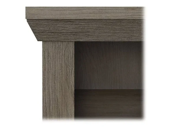 Bush Furniture Yorktown - Desk - L-shaped - restored gray