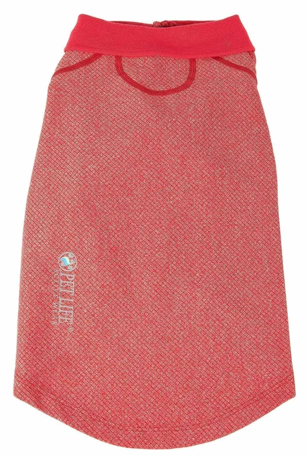 Pet Life Active &Fur-Flexed& Relax-Stretch Wick-Proof Performance Dog Polo T-Shirt - Navy - X-Small