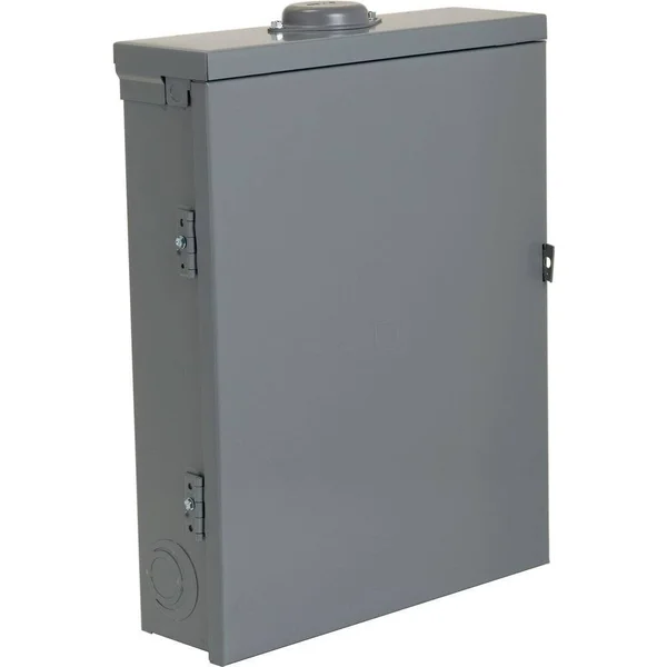 Square D HOM1224M100PRB Homeline Outdoor Main Breaker Load Center, 100 Amp, 12-Space 24-Circuit