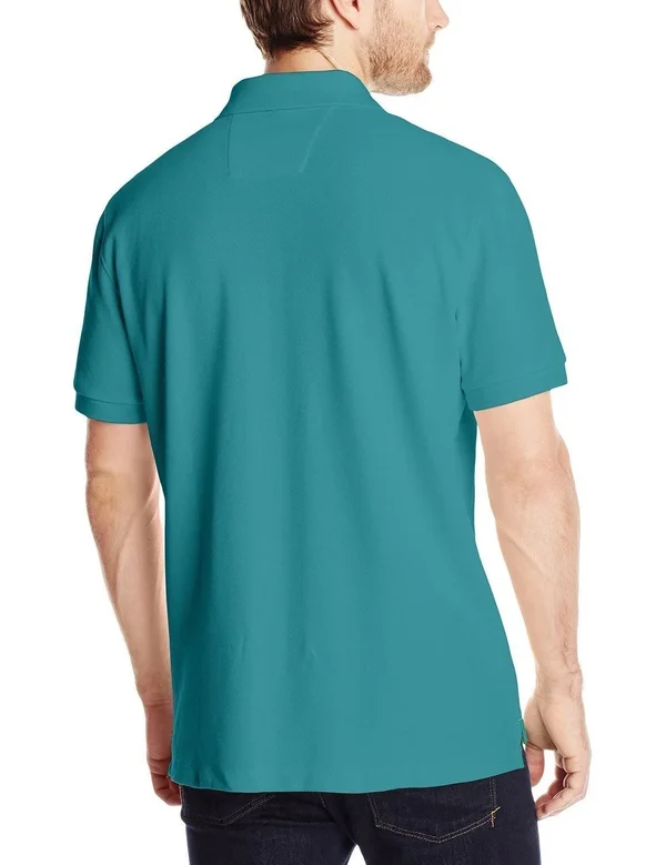 Nautica Men's Short-Sleeve Solid Deck Polo Shirt Red, Small