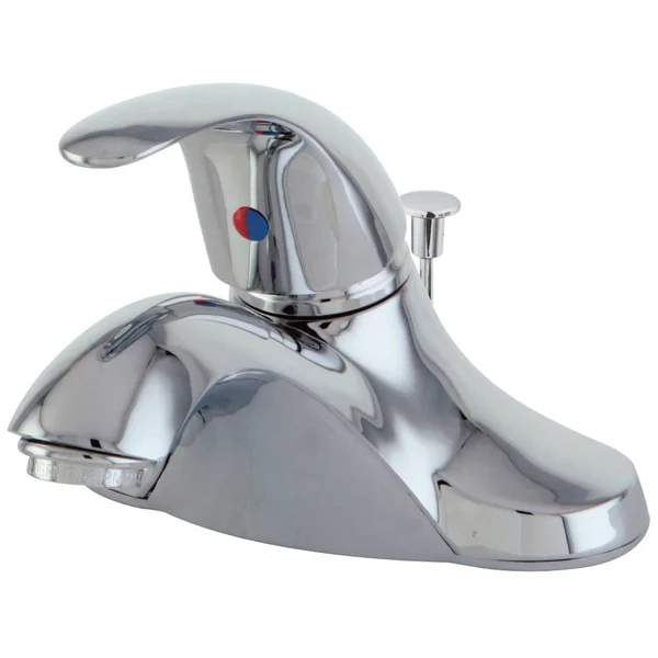 Kingston Brass KB6541 Legacy Polished Chrome Single Handle 4x22 Centerset Lavatory Faucet with Retail Pop-Up
