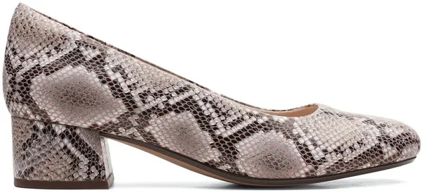 Clarks Women's Marilyn Leah Shoes - Natural Snake Synthetic