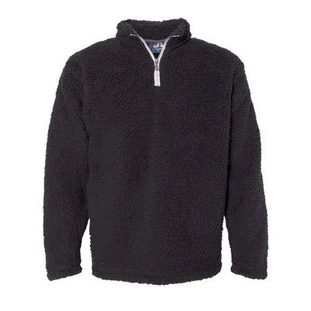 J. America - New Artix - Men - Sherpa Quarter-Zip Pullover - Men's, Size: XL, Black