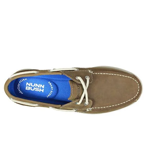 Nunn Bush Men's Bayside Lites Two Eye Boat Shoe - Size: 12, Brown