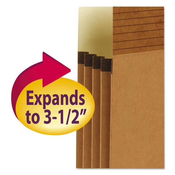 Smead Easy Grip File Pockets - Redrope, 3.5x22 Expansion