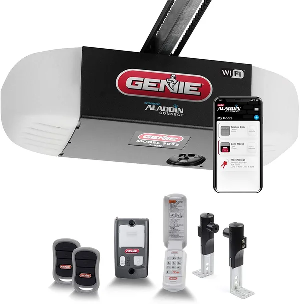 Genie QuietLift Connect â WiFi Smart Garage Door Opener with Added Wireless Keypad, ¾ 39626S
