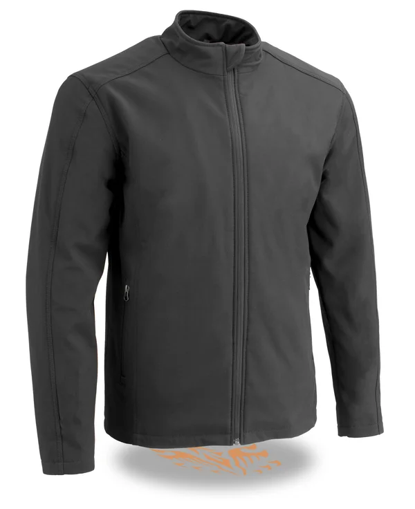Milwaukee Performance-mpm1763-men's Black Waterproof Lightweight Zipper Front Soft Shell Jacket - Black, Medium