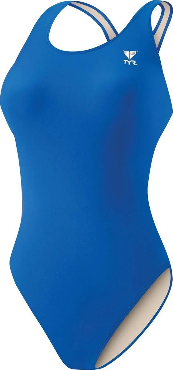 TYR Girls& Tyreco Solid Maxfit Swimsuit Royal II - 22