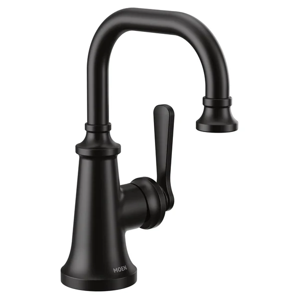 Moen S44101BL Colinet Single Hole Bathroom Faucet Finish: Matte Black