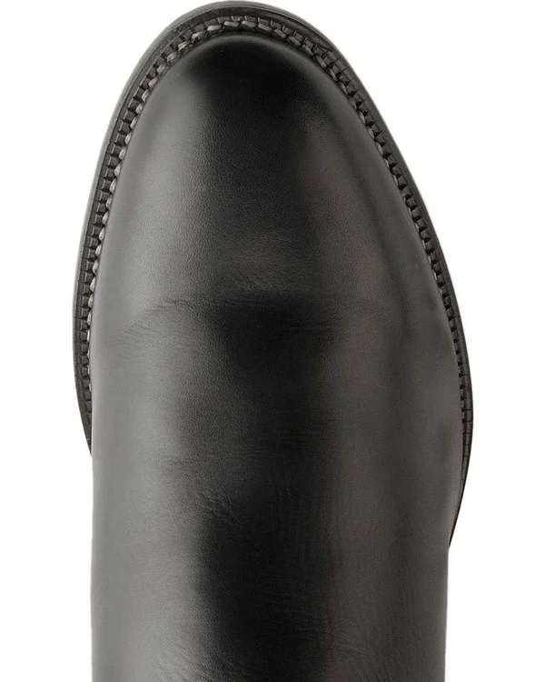 Justin Men's Brock Black Leather Roper Boots