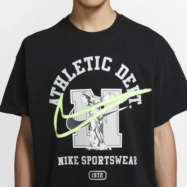 Nike Class of 72 Max 90 T-Shirt - Mens - Black/Volt - Size XXL