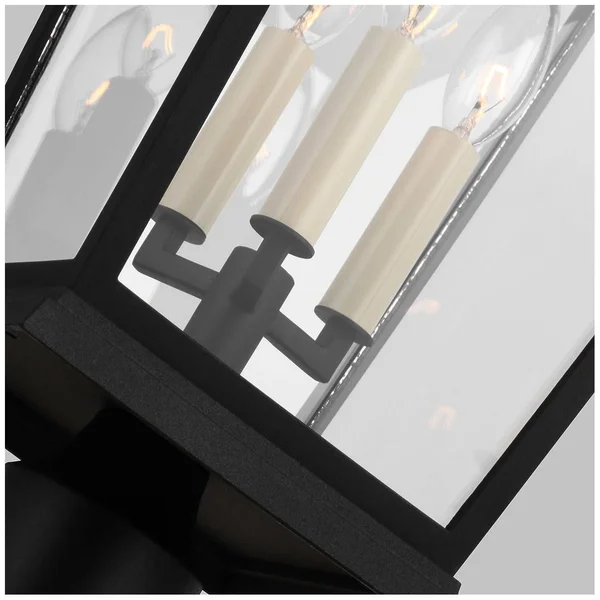 Feiss - OL15407TXB Warren Textured Black 3 Light Outdoor Post Lantern