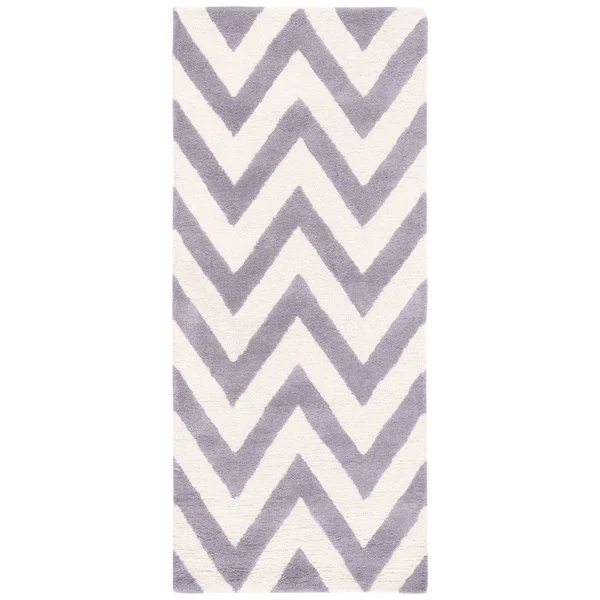 Safavieh Cambridge CAM139K Purple - Ivory Rug 2&6x22 x 12& Runner
