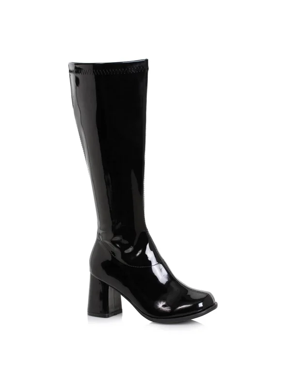 Ellie Shoes Women's 3 inch Wide Width Gogo Boot, Size: 13, Black