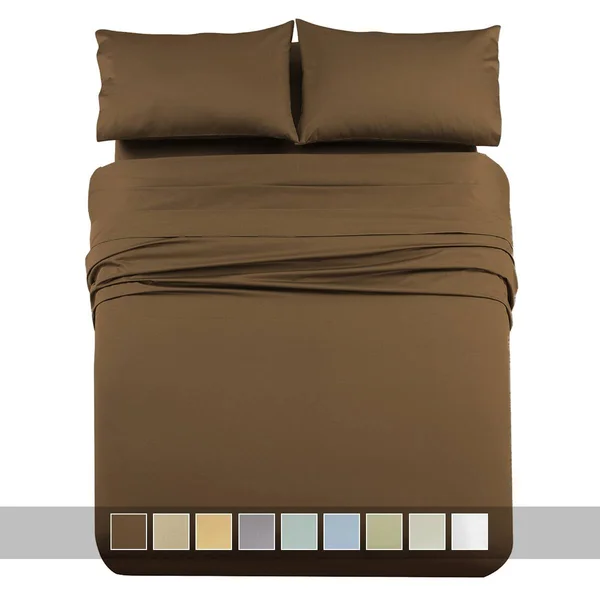 Royal Tradition 1000 Thread Count Bed Sheets Solid Sateen King, Gold