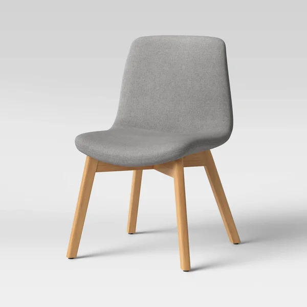 Set of 2 Dixon Wood Leg Dining Chairs Gray - Project 62