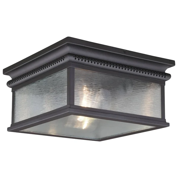 Vaxcel Cambridge 2 Light Outdoor Flush Mount - Oil Rubbed Bronze T0472