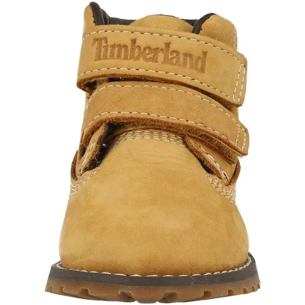 Timberland Kids Wheat Pokey Pine Double Velcro Boots