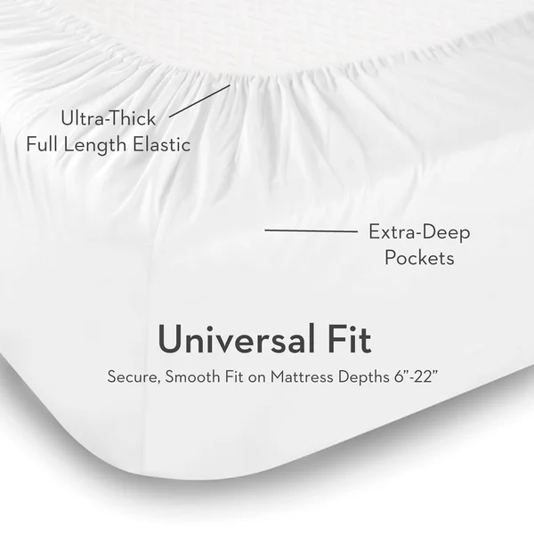 Malouf Rayon from Bamboo Sheet Set King Ivory