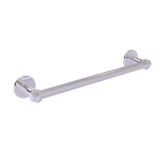 Allied Brass Continental Collection Towel Bar with Twist Detail - Polished Chrome - 18 inch