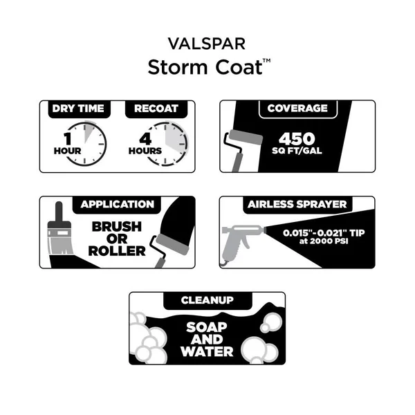 Valspar Pro Storm Coat Satin Ivoire Hgsw2177 Exterior Paint (5-Gallon), HGSW2177-147196
