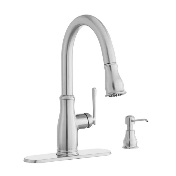 Glacier Bay Kagan Single-Handle Pull-Down Sprayer Kitchen Faucet with Soap Dispenser in Stainless Spot Resistant