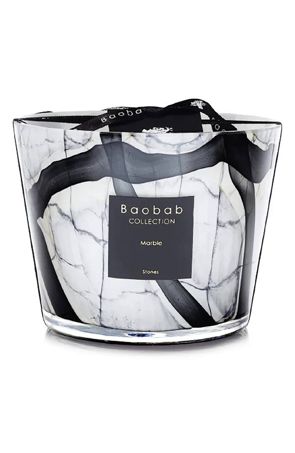 Baobab Collection Stones Marble Candle