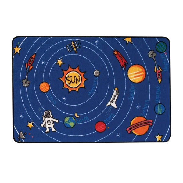 Spaced Out Kids Value Rug - 4& x 6&