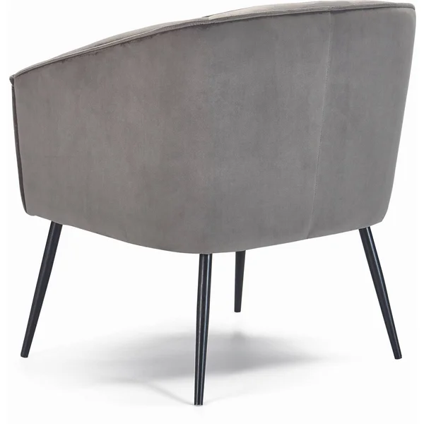 Adore Decor Rani Velvet Accent Chair Gray
