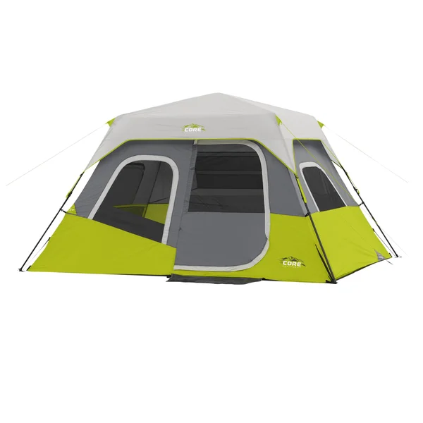 Core Equipment 6 Person Instant Cabin Tent 11 x 9 ft