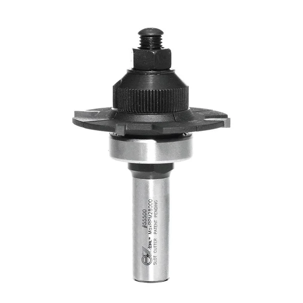 Amana 55500 E-Z Dial Slot Cutter 4 Wing x 2-1/8 Dia x 1/8-1/4 x 1/2 inch Shank
