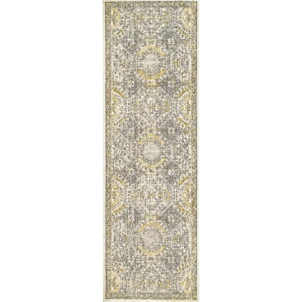 nuLOOM Minta Vintage Area Rug - 4& Round, Blue